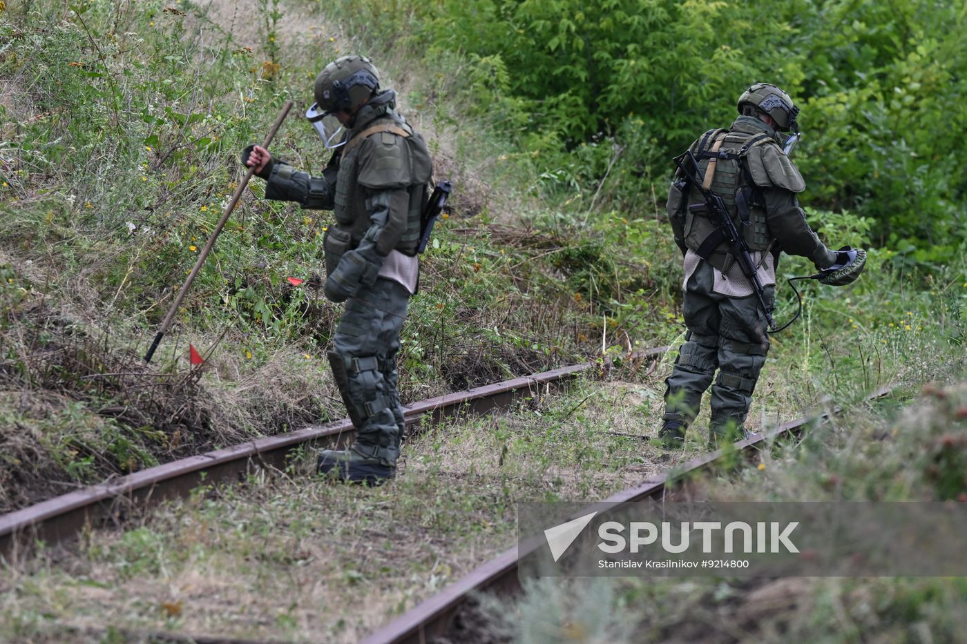 Russia Ukraine Military Operation Railway Troops