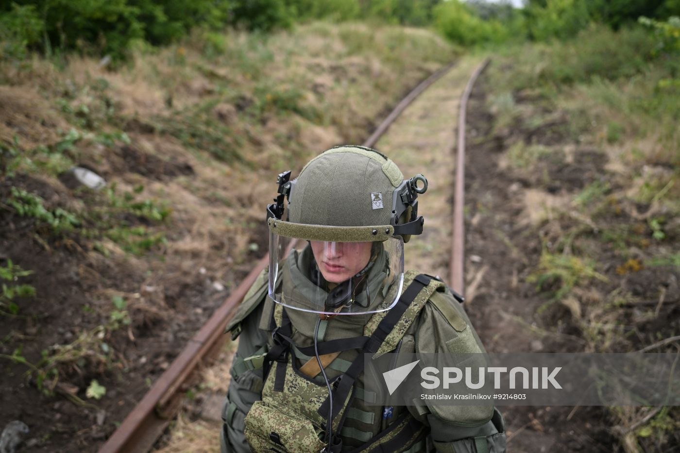 Russia Ukraine Military Operation Railway Troops