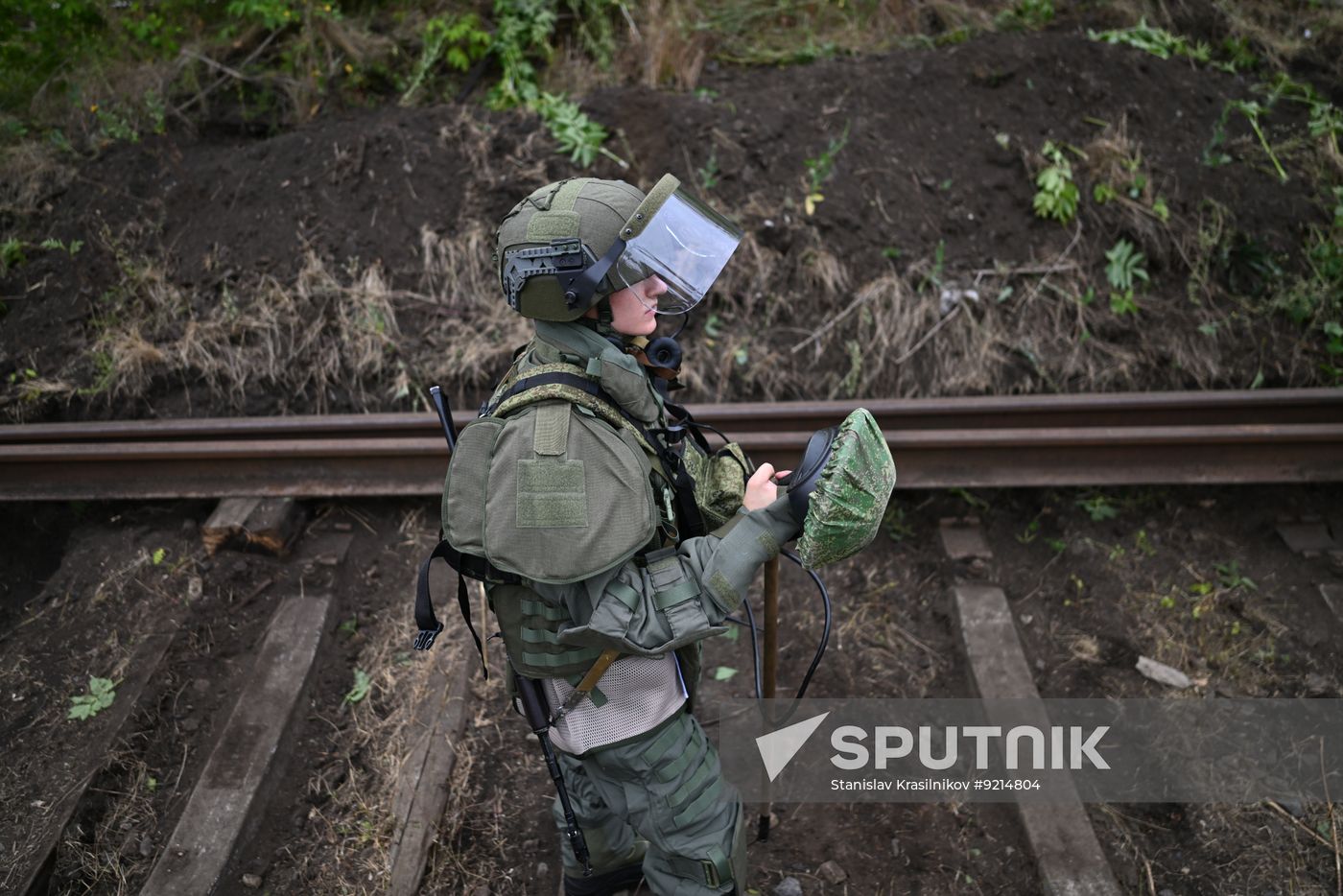 Russia Ukraine Military Operation Railway Troops