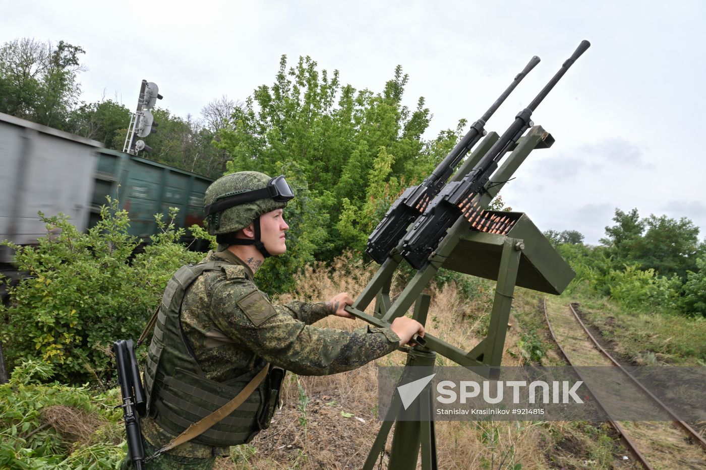 Russia Ukraine Military Operation Railway Troops
