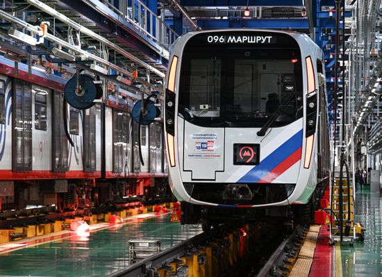 Russia Moscow Metro Themed Train