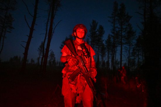 Russia Ukraine Military Operation Female Fighter