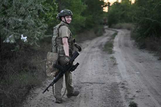 Russia Ukraine Military Operation Female Fighter