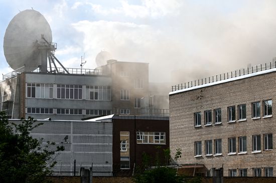 Russia Roscosmos Research Facility Fire