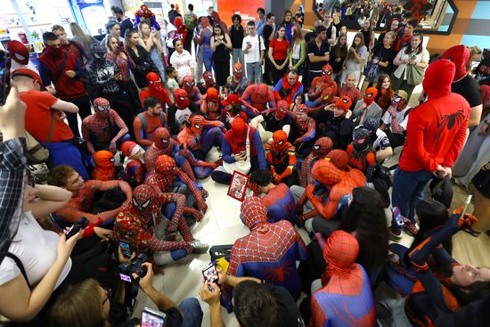 Russia Film Spiderman Fan Event