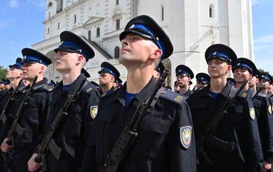 Russia Presidential Regiment Oath Taking