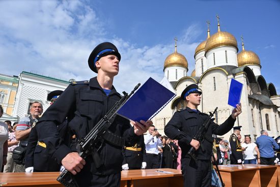 Russia Presidential Regiment Oath Taking
