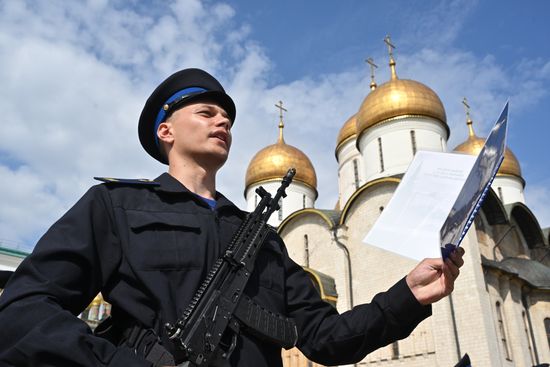 Russia Presidential Regiment Oath Taking