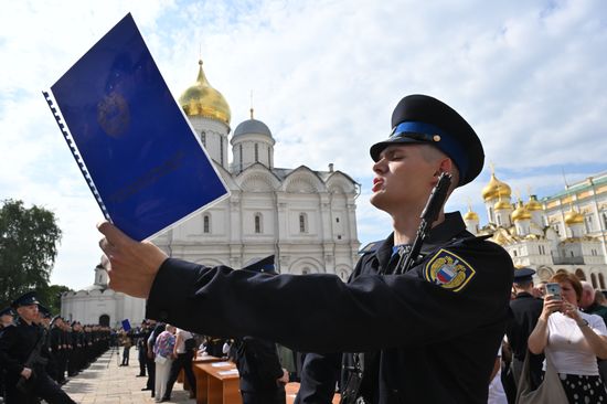 Russia Presidential Regiment Oath Taking