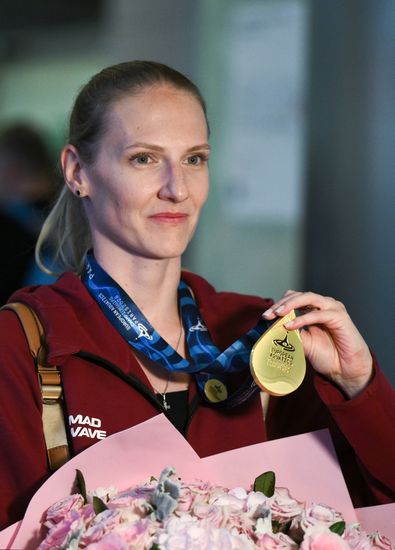 Russia European Aquatics Championships Team Arrival