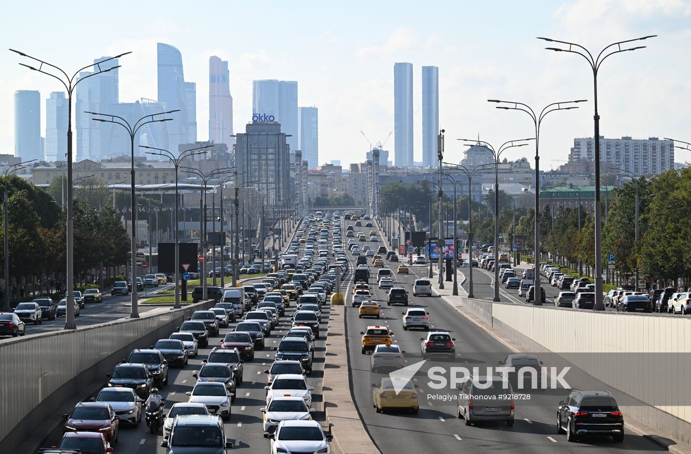 Russia Moscow Traffic