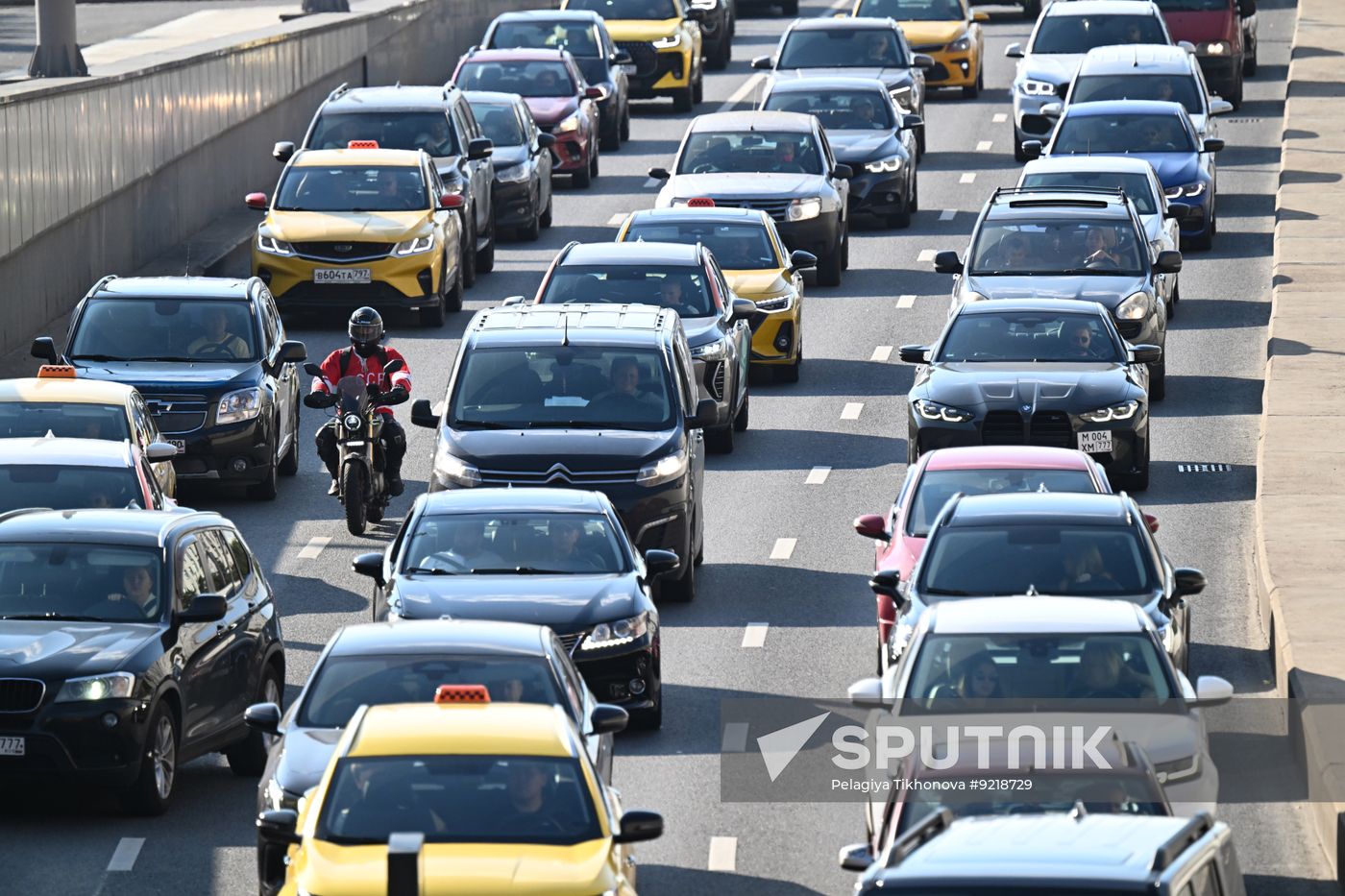 Russia Moscow Traffic
