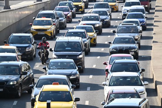 Russia Moscow Traffic