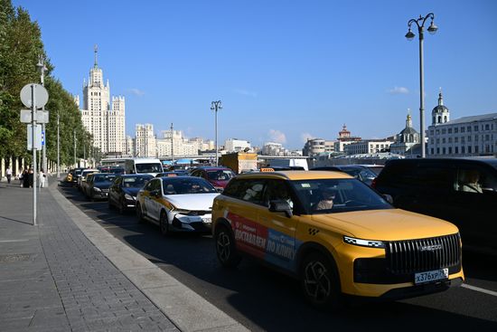 Russia Moscow Traffic