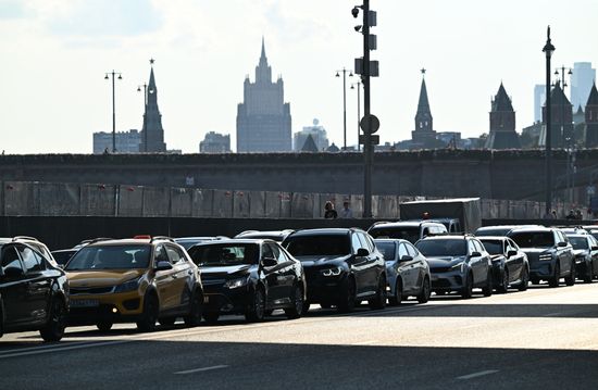 Russia Moscow Traffic
