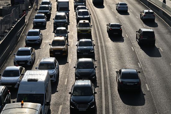 Russia Moscow Traffic