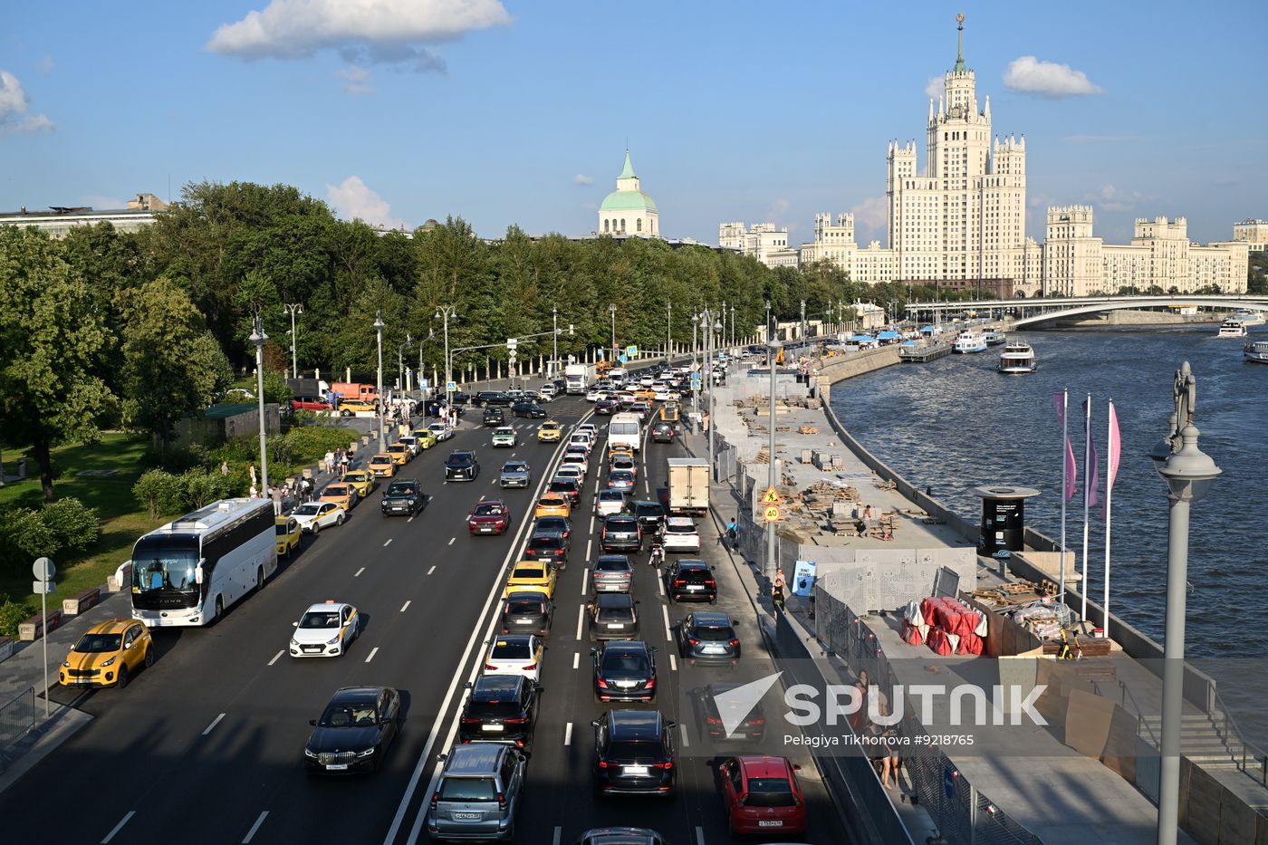 Russia Moscow Traffic