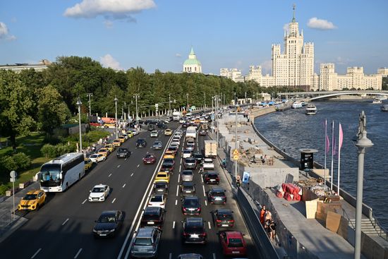 Russia Moscow Traffic