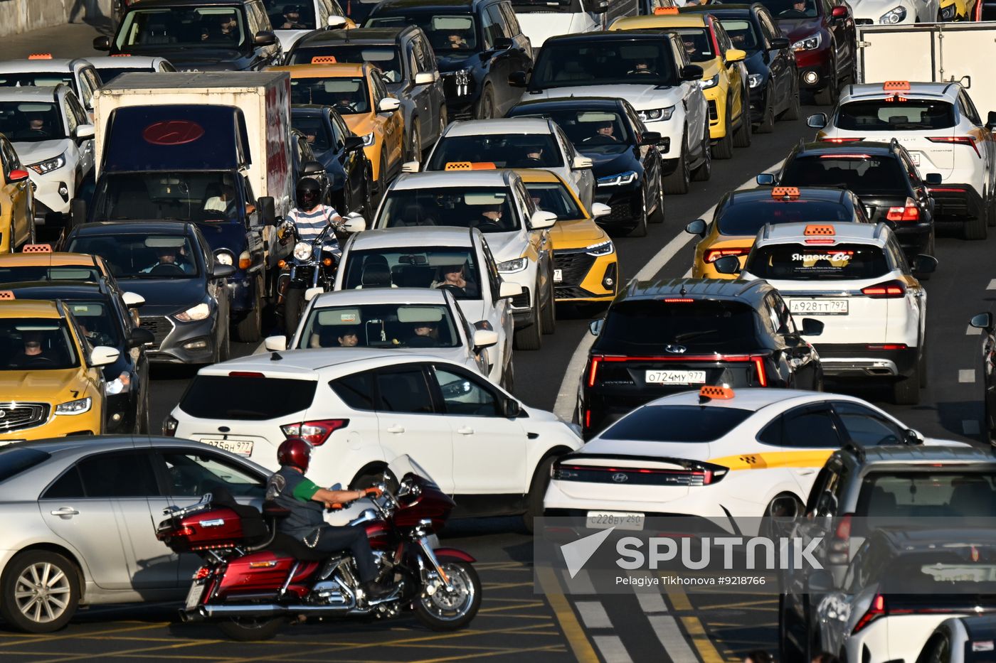 Russia Moscow Traffic