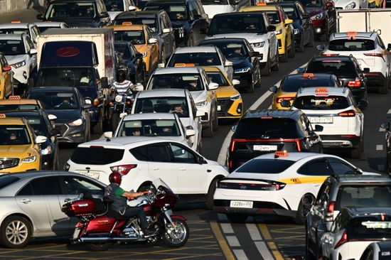 Russia Moscow Traffic