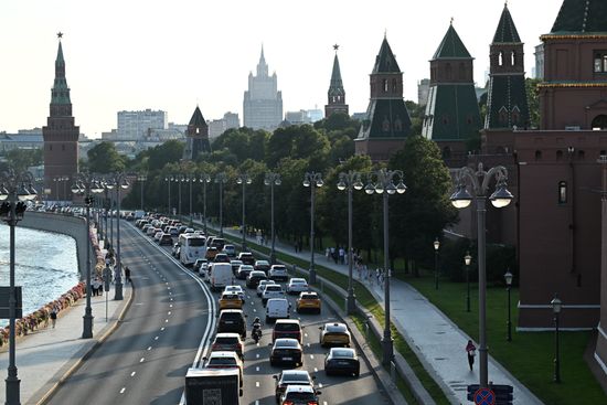 Russia Moscow Traffic