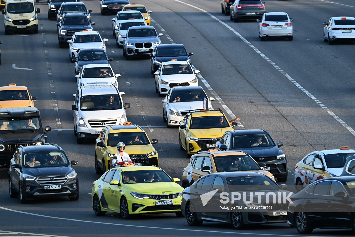 Russia Moscow Traffic