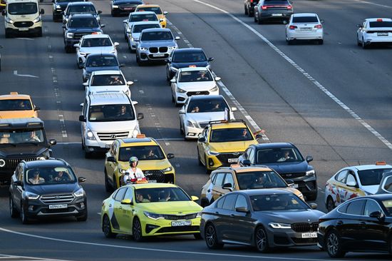 Russia Moscow Traffic