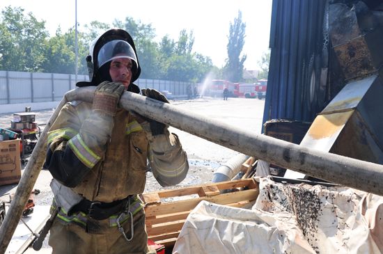 Russia Ukraine DPR Drone Attack