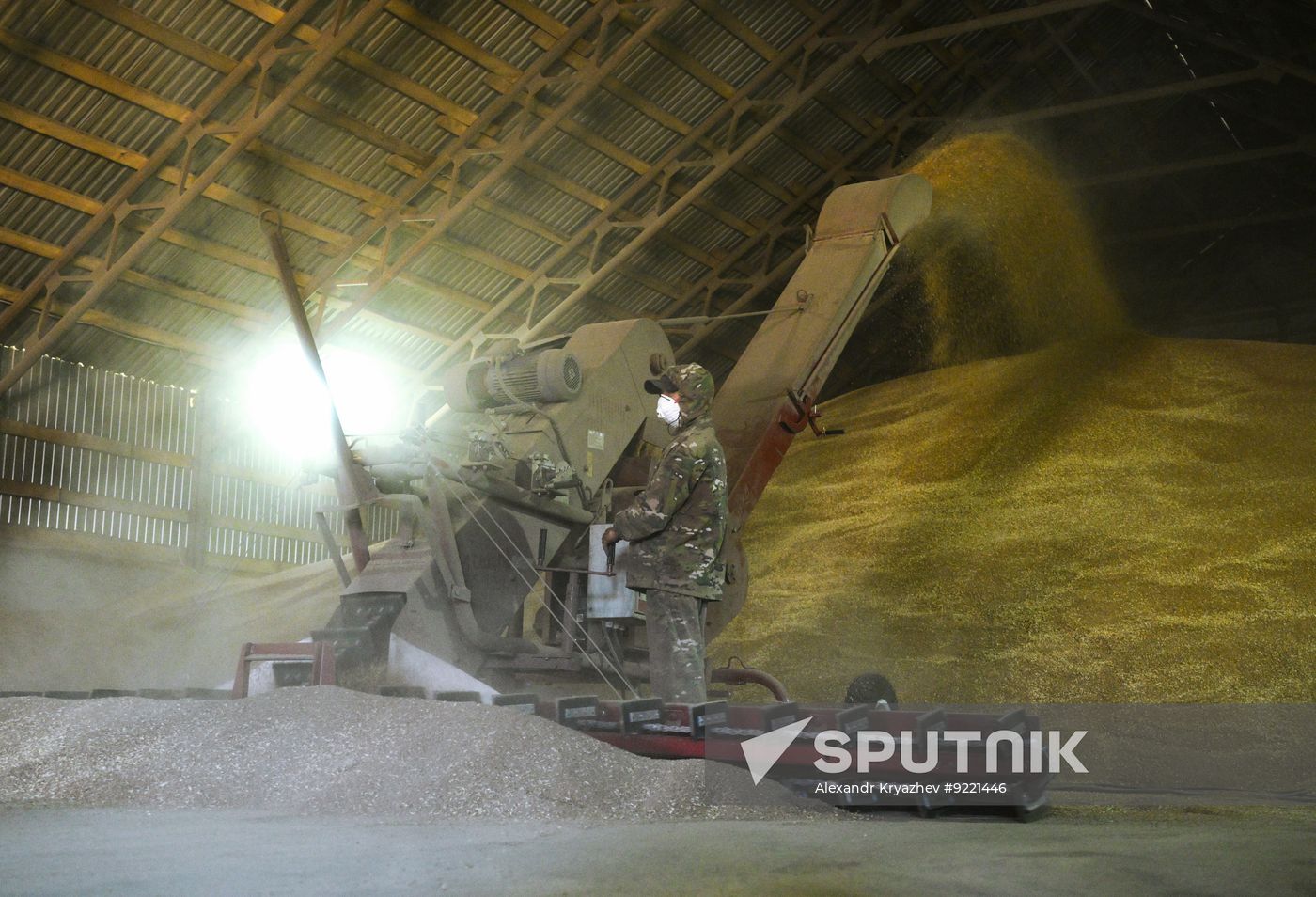 Russia Agriculture Grain Harvesting