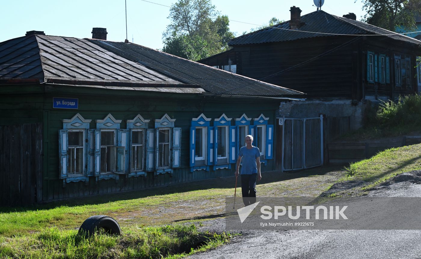 Russia Siberia Wooden Housing