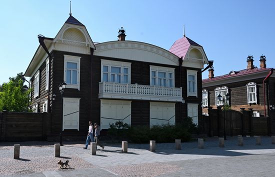 Russia Siberia Wooden Housing