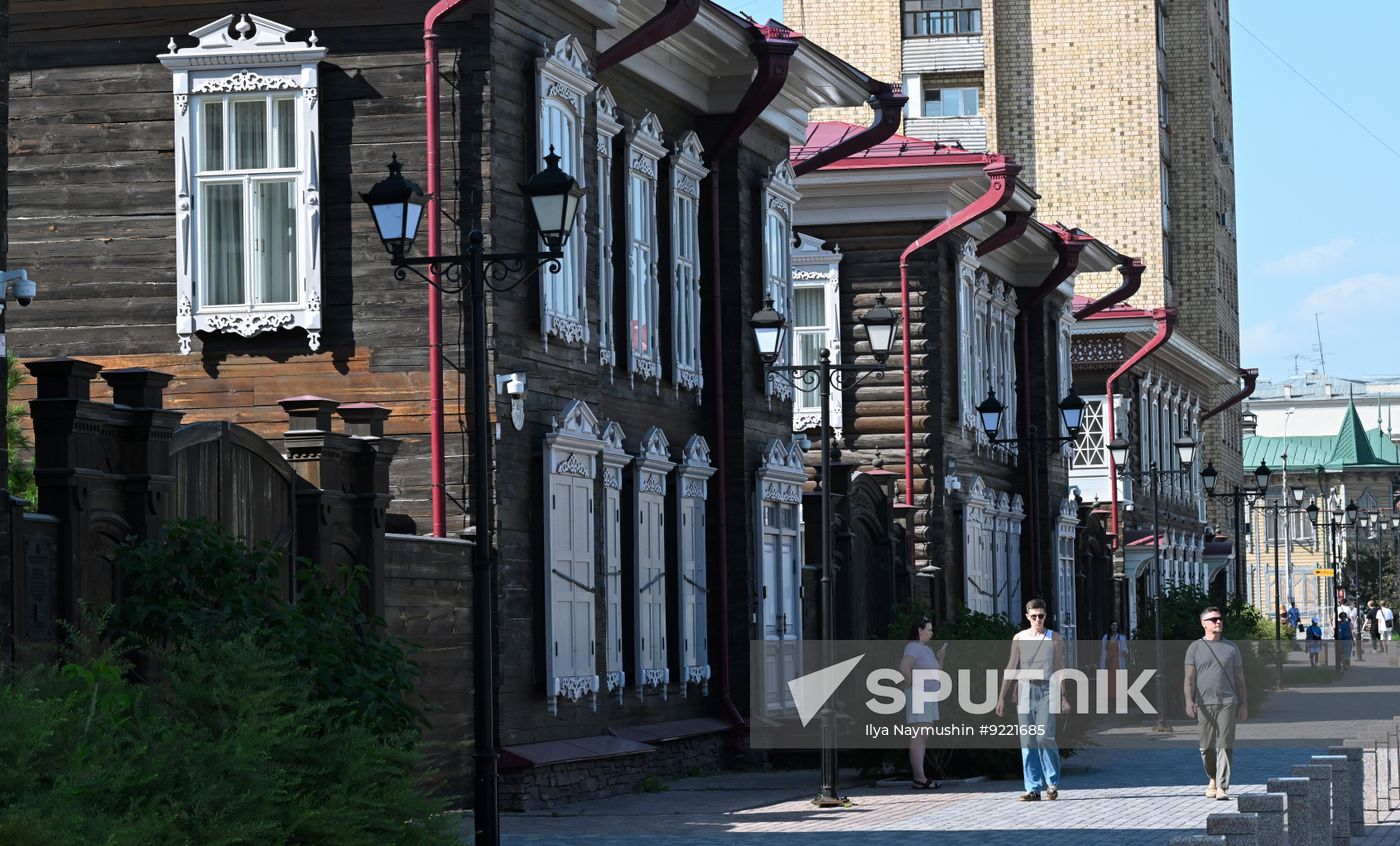 Russia Siberia Wooden Housing