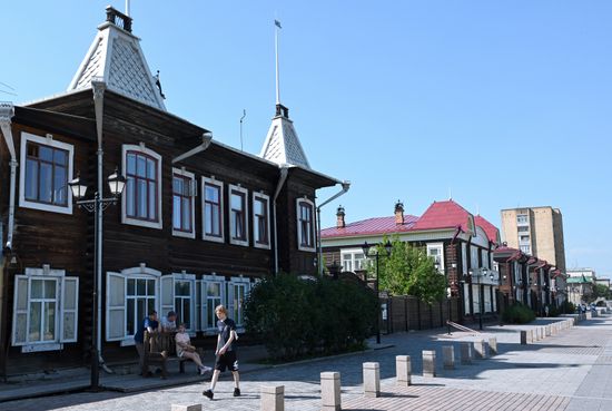 Russia Siberia Wooden Housing