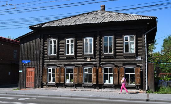 Russia Siberia Wooden Housing
