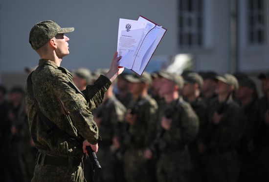 Russia Semyonovsky Regiment Oath Taking