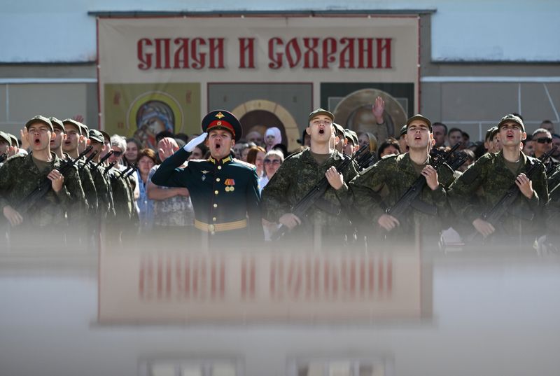 Russia Semyonovsky Regiment Oath Taking