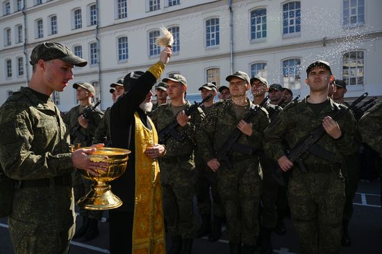 Russia Semyonovsky Regiment Oath Taking