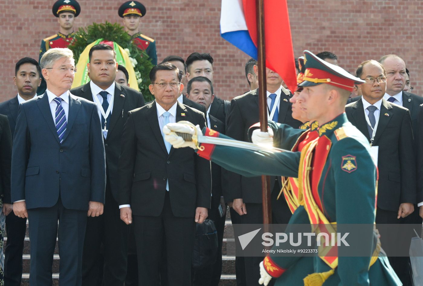 Russia Myanmar Wreath Laying