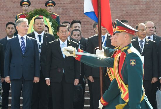 Russia Myanmar Wreath Laying