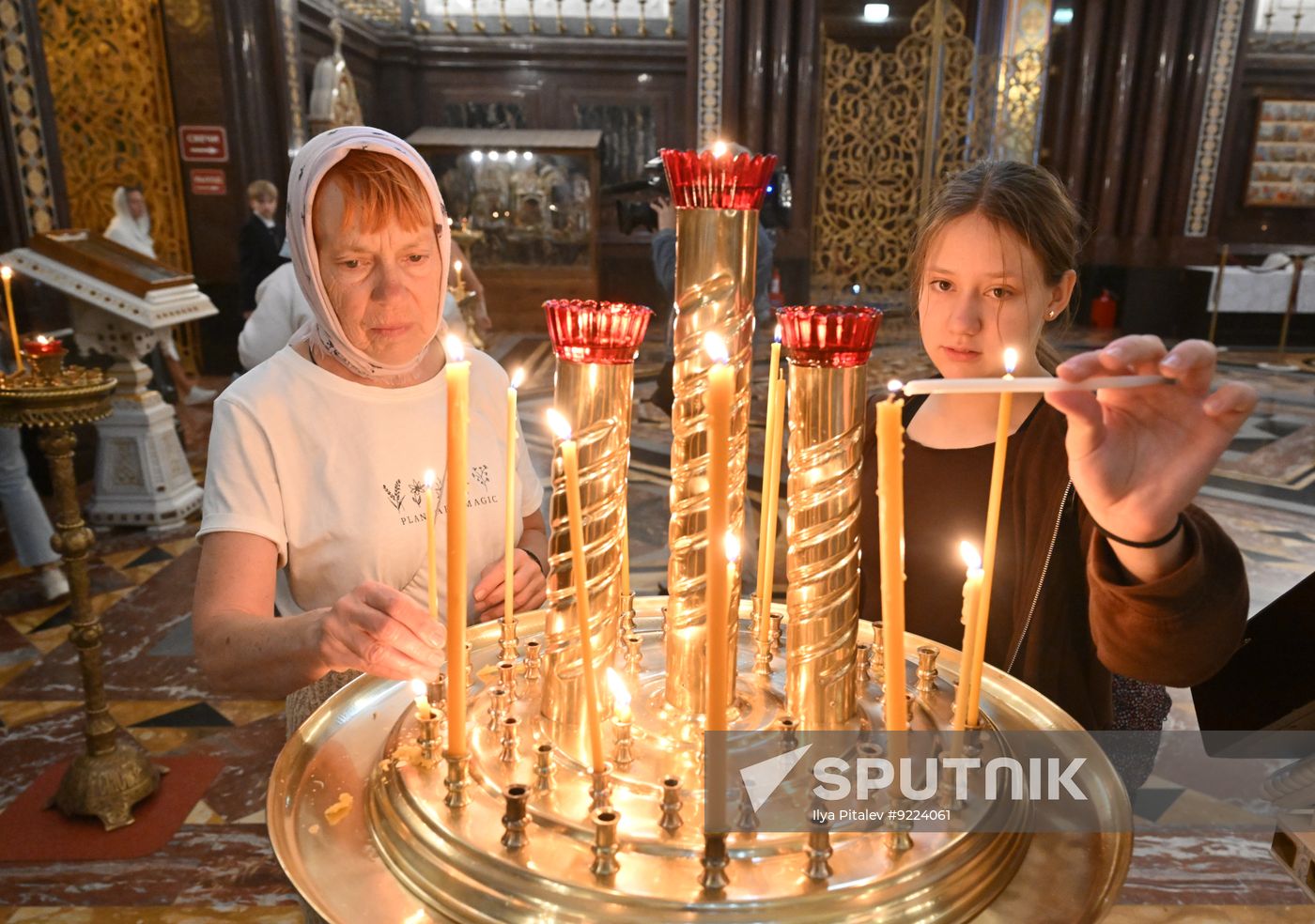 Russia Religion Patriarch Transfiguration Feast