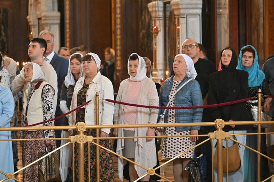 Russia Religion Patriarch Transfiguration Feast