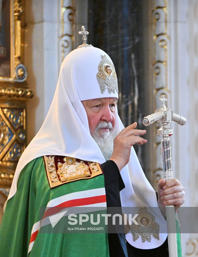 Russia Religion Patriarch Transfiguration Feast