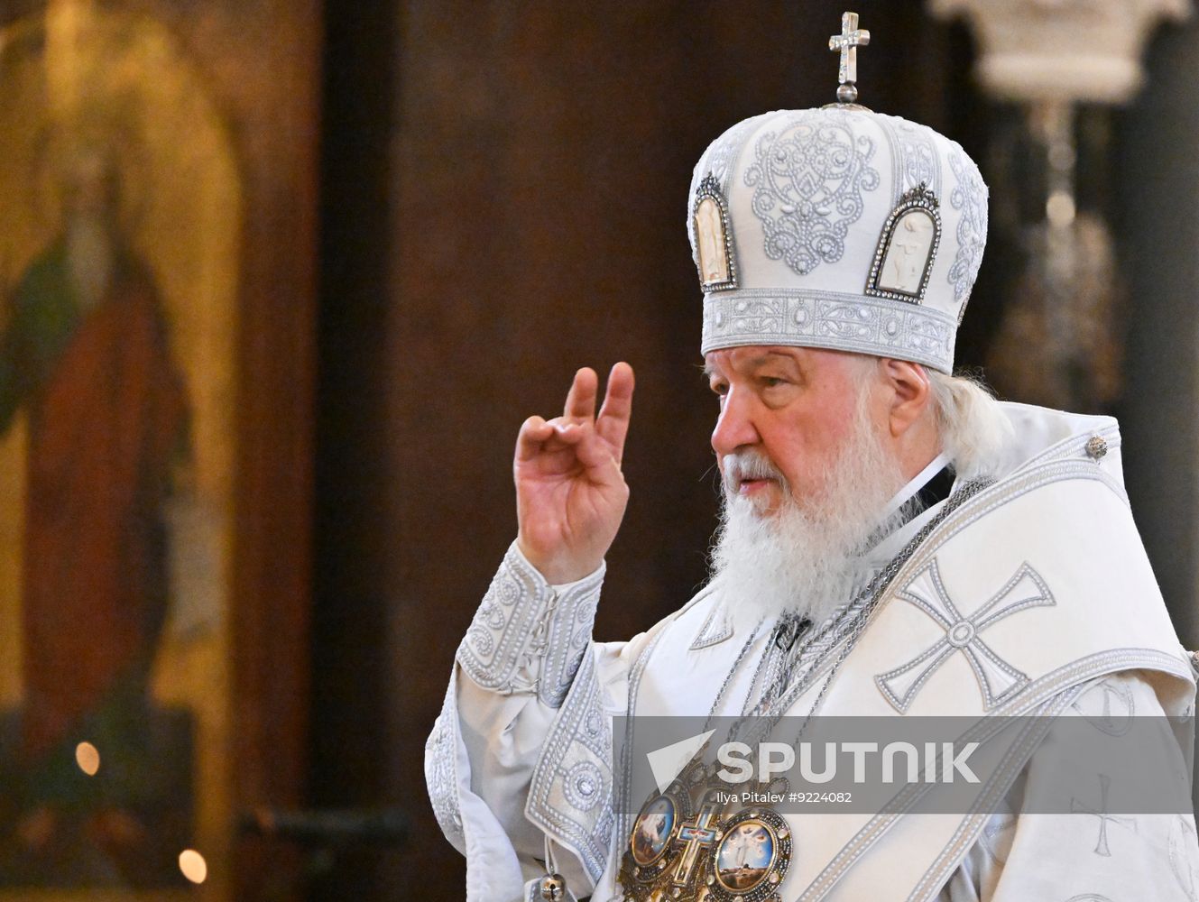 Russia Religion Patriarch Transfiguration Feast