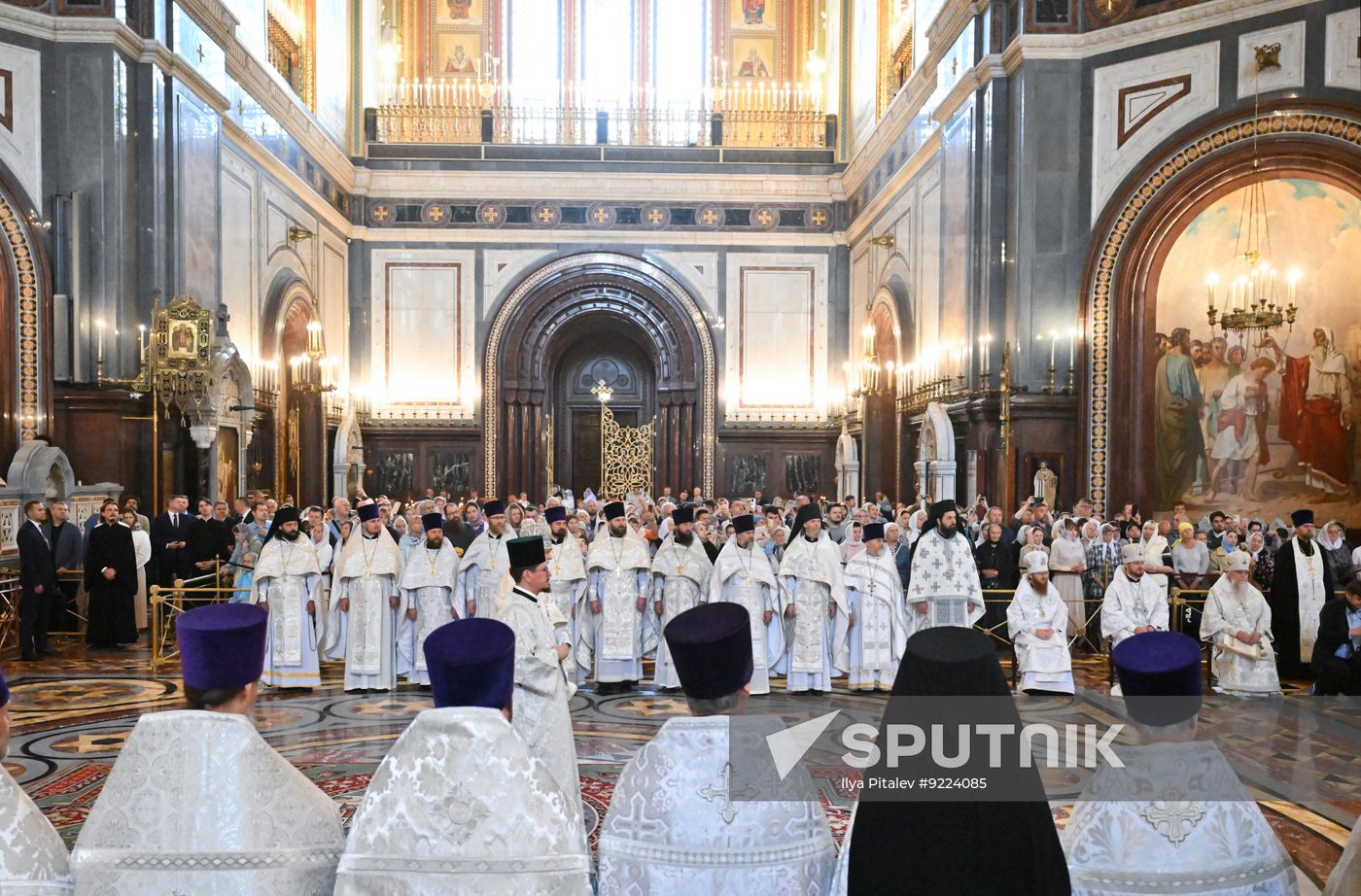 Russia Religion Patriarch Transfiguration Feast