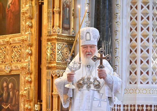 Russia Religion Patriarch Transfiguration Feast