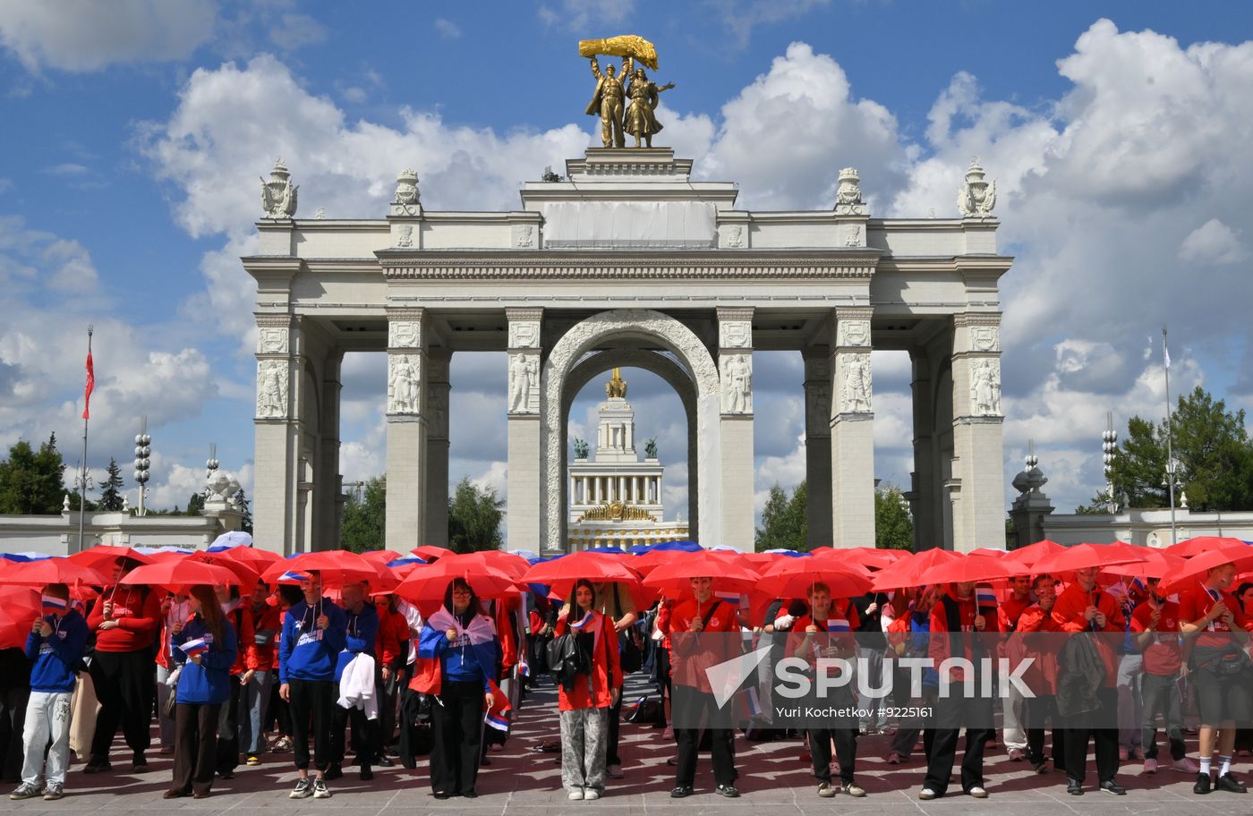 Russia National Flag Day Preparations