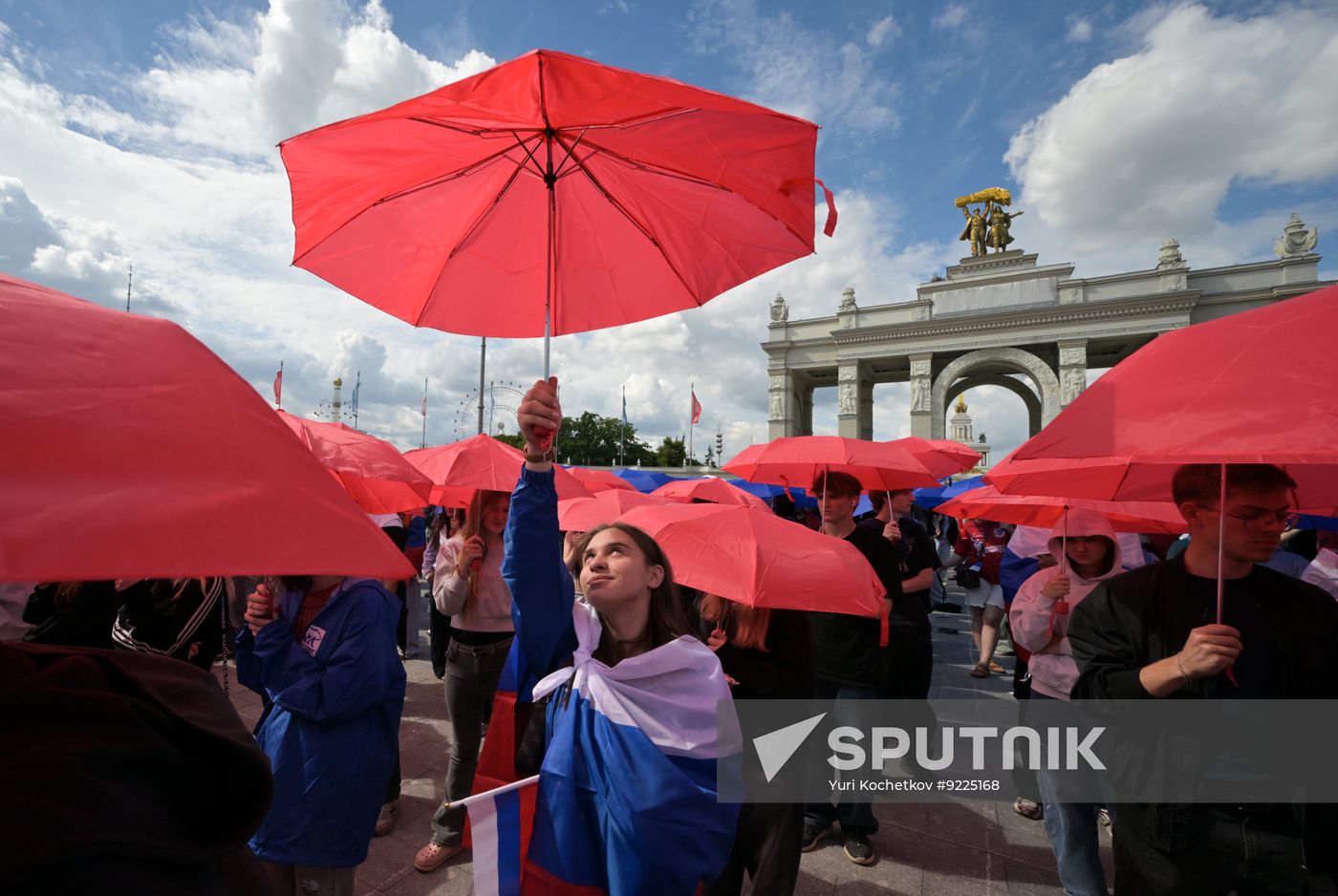 Russia National Flag Day Preparations
