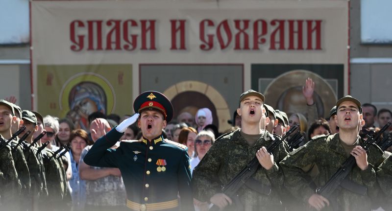 Russia Semyonovsky Regiment Oath Taking