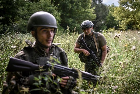 Russia Ukraine Military Operation Troops Training