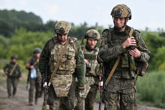 Russia Ukraine Military Operation Troops Training